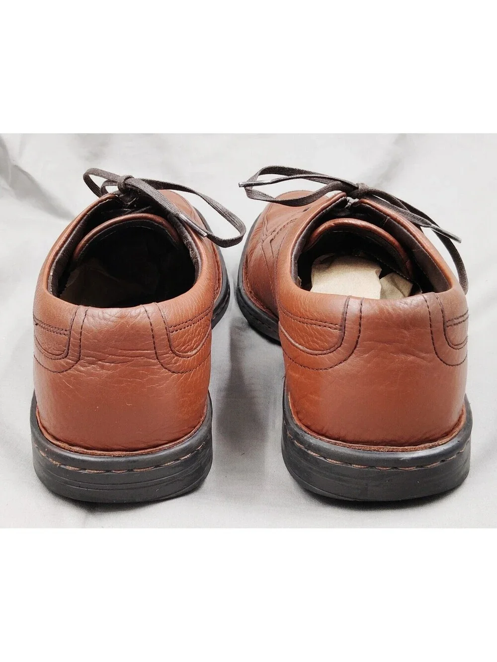 Rockport V76027 Men's 8 W Brown Leather Apron Toe Oxford Dress Shoes Adiprene
